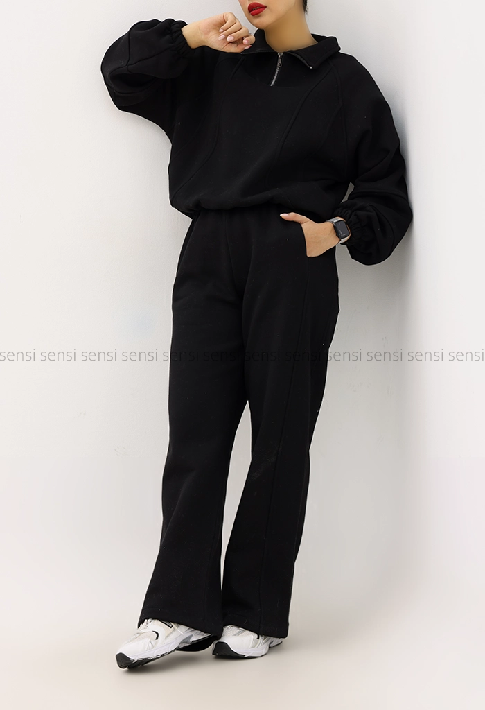 ست نیم زیپ کمر کش کد1005054